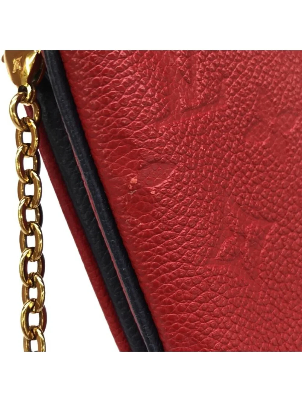 Louis Vuitton Monogram Empreinte Pochette Double Zip Shoulder